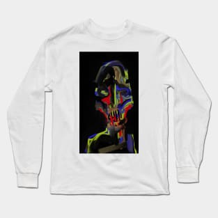 Coloured Me Bad - Hand Drawn Digital Print Long Sleeve T-Shirt